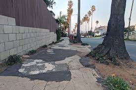 crack concrete sidewalk los angeles